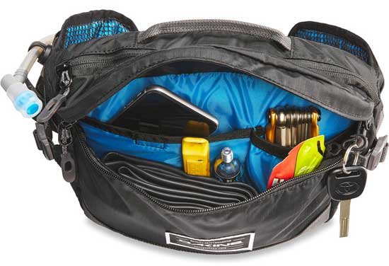 Dakine Fanny Pack Interior Pockets and Zippered Mesh Compartment