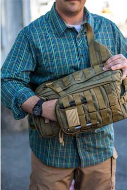 Moab 10 Sling Bag Pistol Compartment