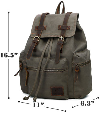 Vintage Military Backpack Dimensions